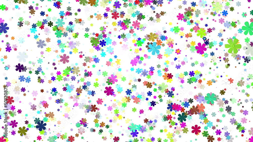 Flying Flowers animation Flying Flowers animation