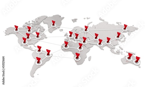 Isolated international  digital footprint network
