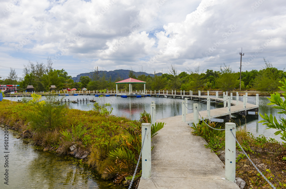 Fish farm in the province of Krabi. Thailand