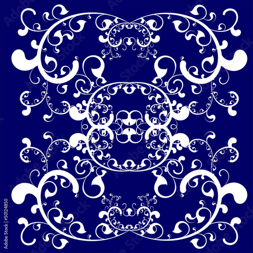 Abstract vector symmetric background with design