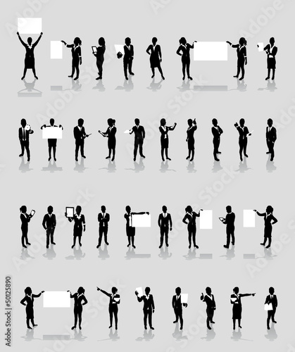 business people set