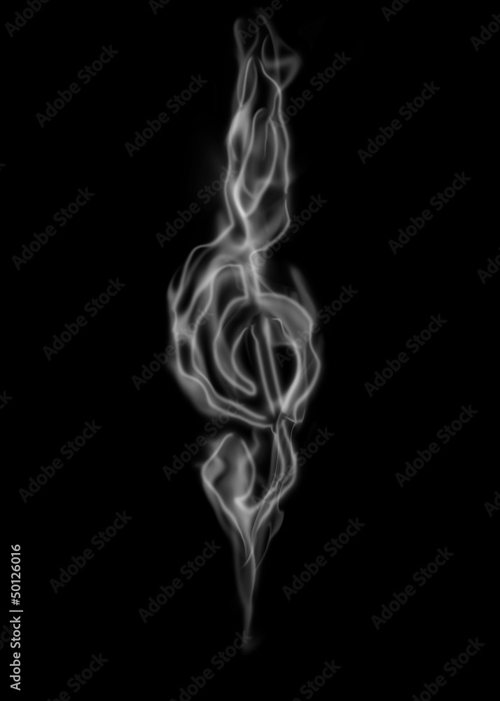 Obraz premium notenschlüssel