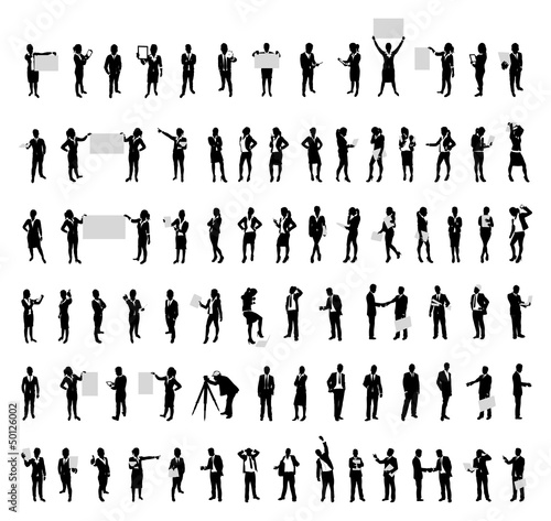 business people set