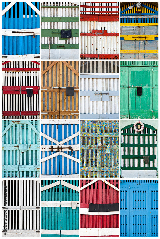 Obraz premium Collage of doors