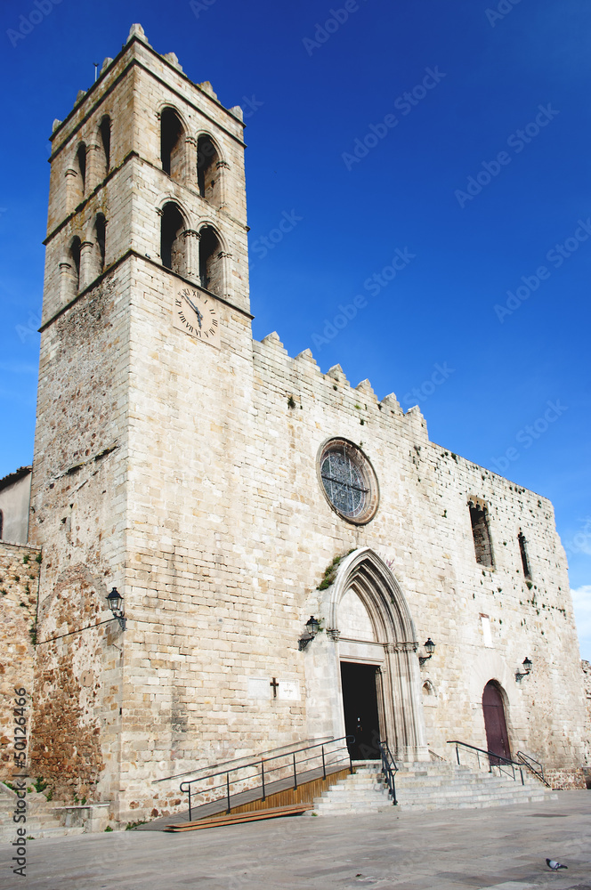 Fototapeta premium Church of Blanes.Catalonia.Spain