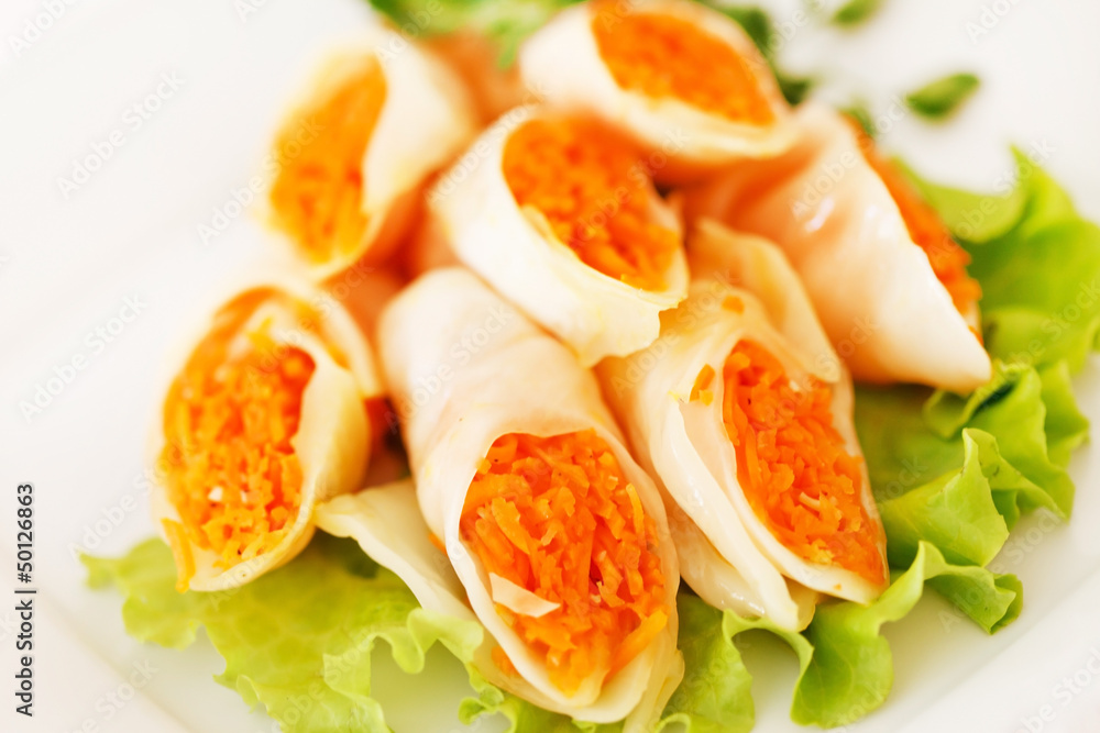 appetizer with carrot appetizer with carrot