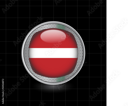 Metallbutton Flagge Lettland