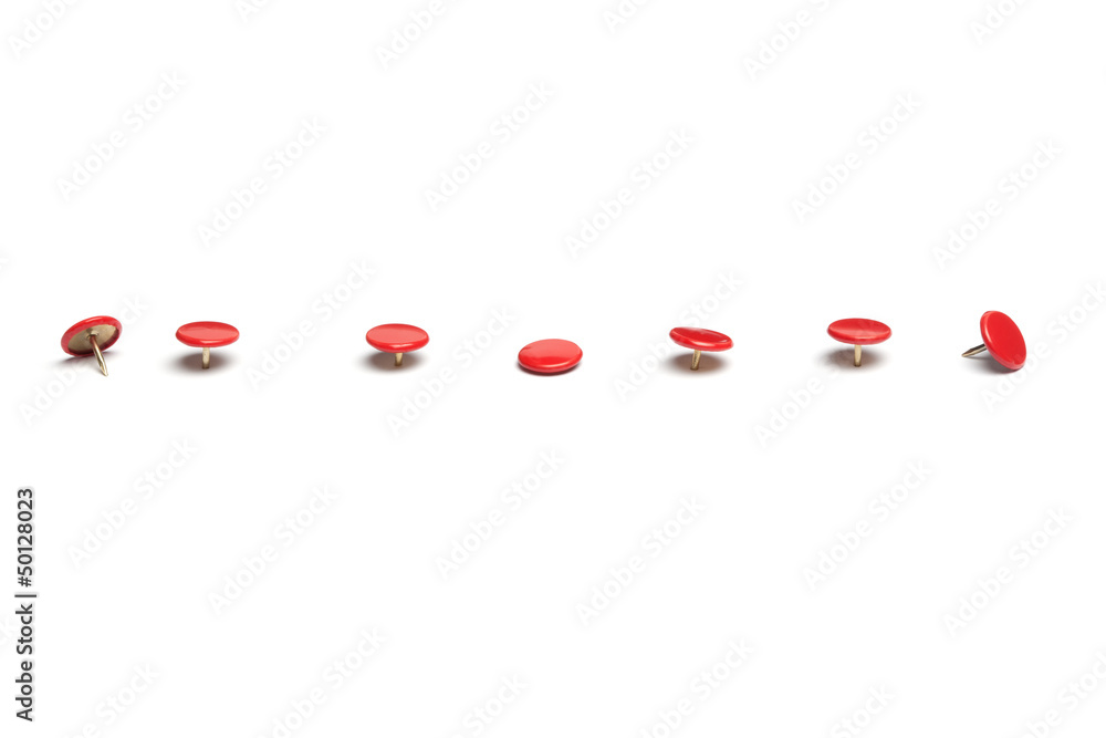 Red thumb tacks Red thumb tacks