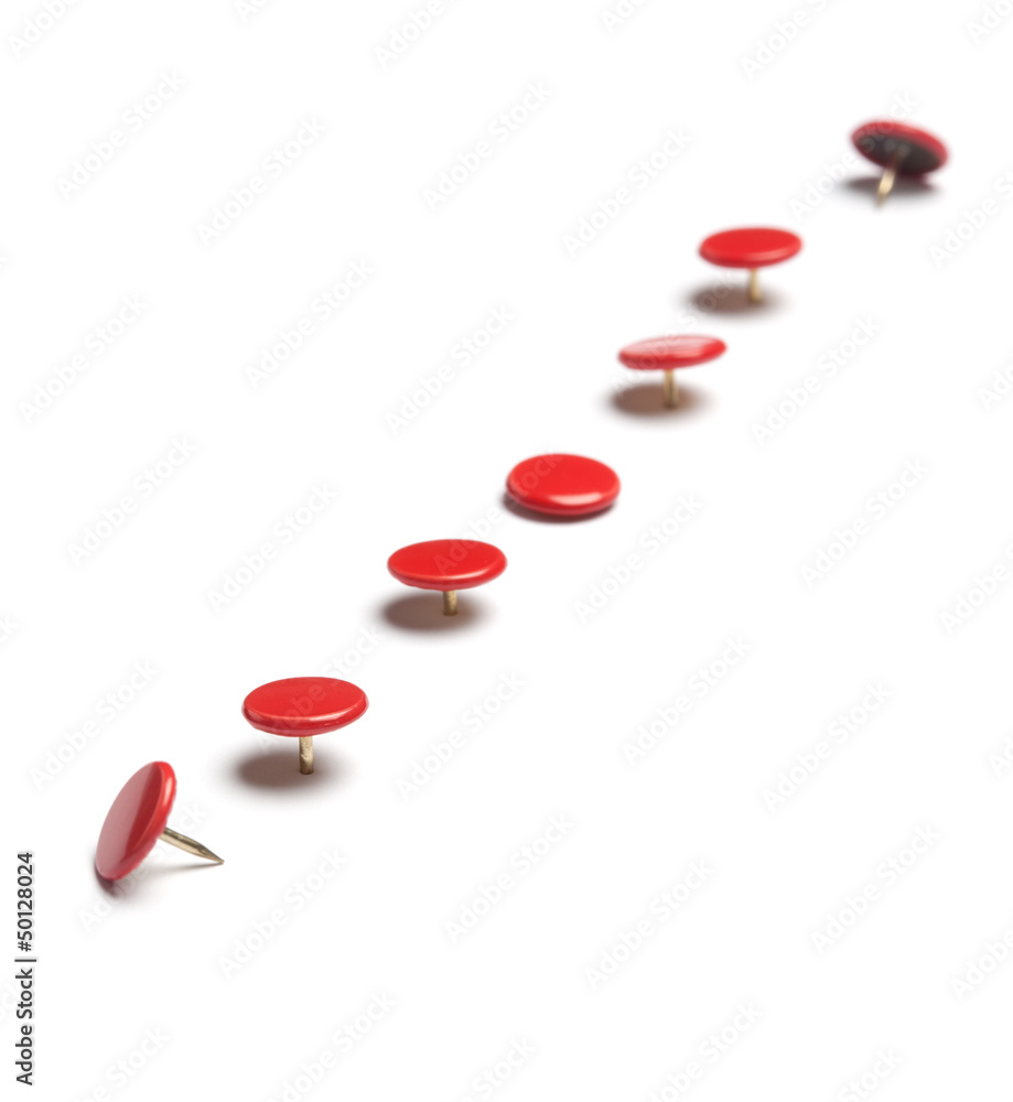 Red thumb tacks Red thumb tacks