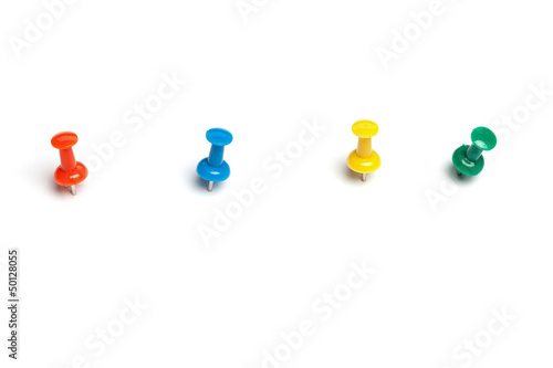 Colorful push pins
