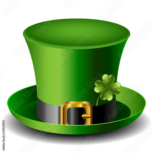 St Patricks day hat with clover