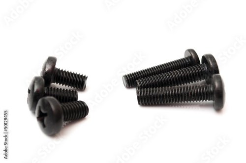 Obraz w ramie black screws