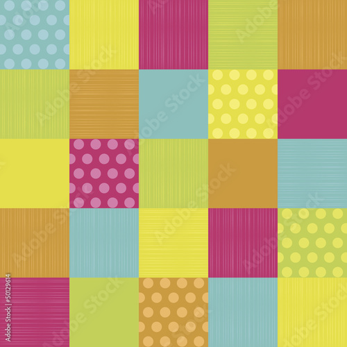 Colored patchwork background