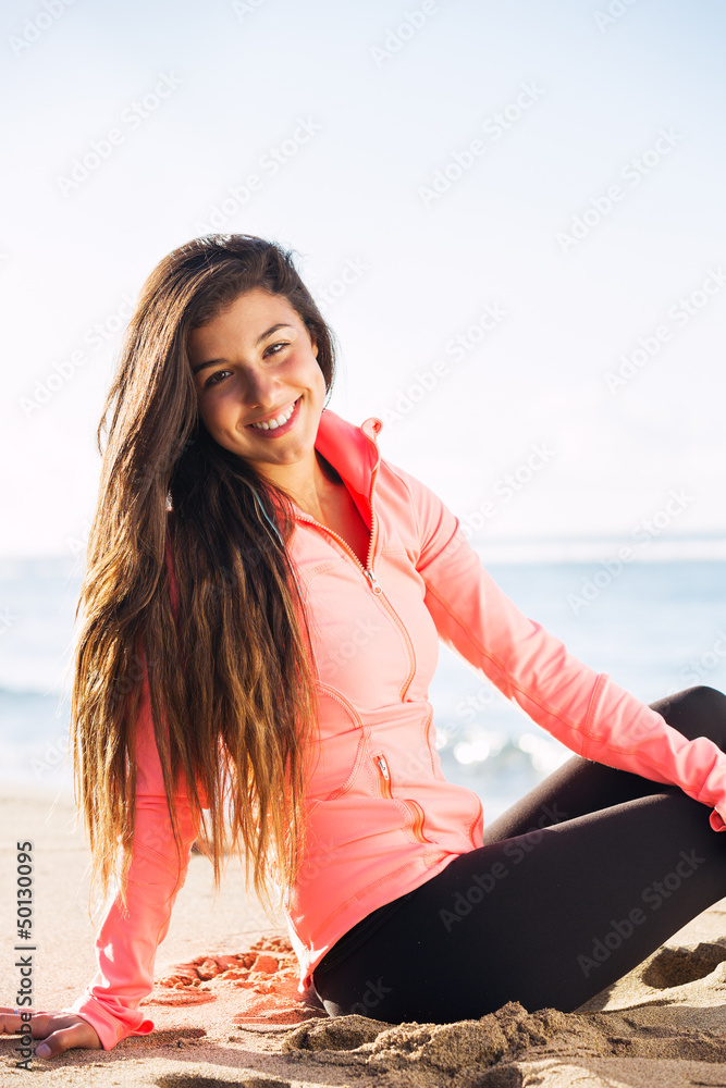 happy young woman