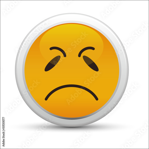 Picto Emoticône mécontent