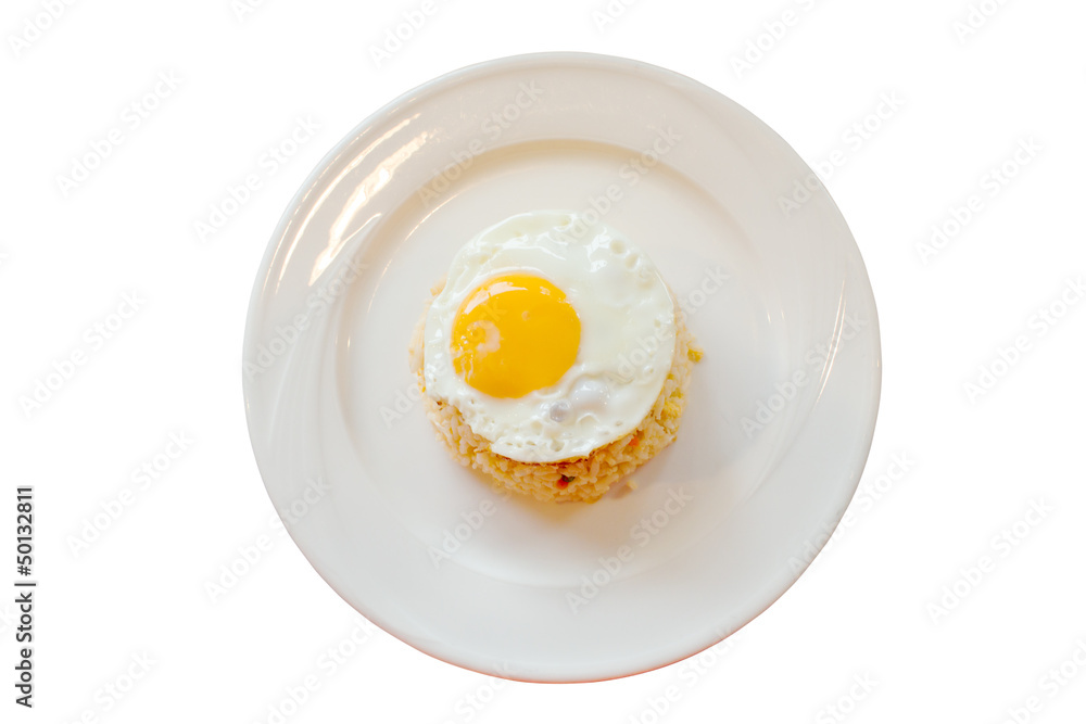 Fried rice and egg Fried rice and egg