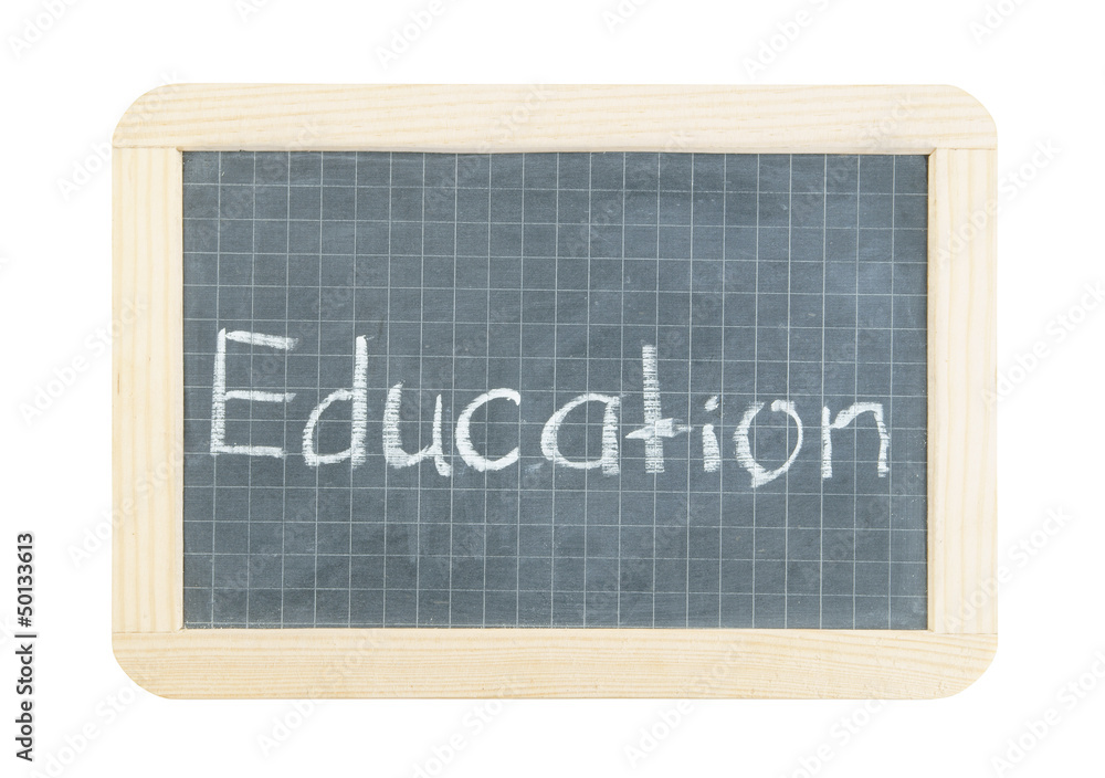 School board isolated on white background School board isolated on white background