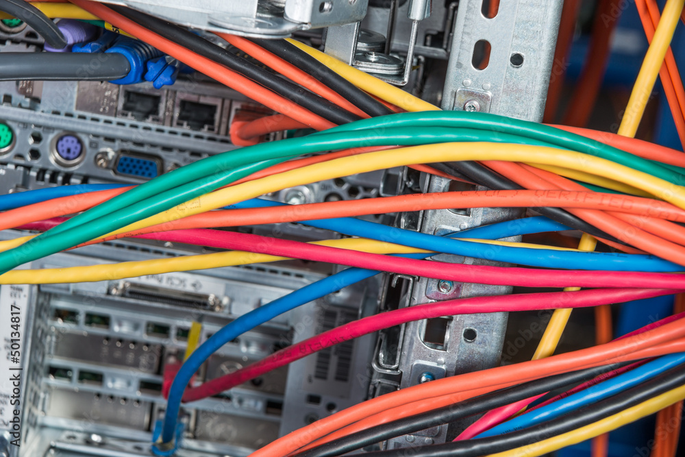 network hub and patch cables network hub and patch cables