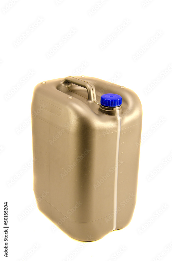 plastic can for chemistry isolated on white plastic can for chemistry isolated on white