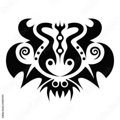 tattoo graphic of face