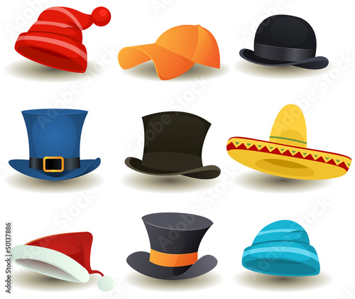 Caps, Top Hats And Other Head Wear Set