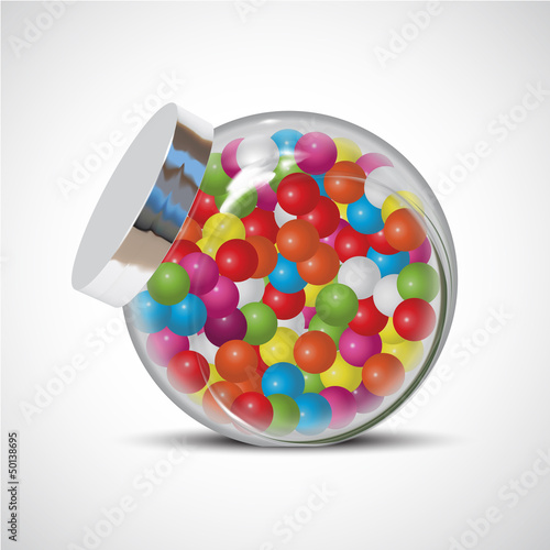 candy chewing gum bottle
