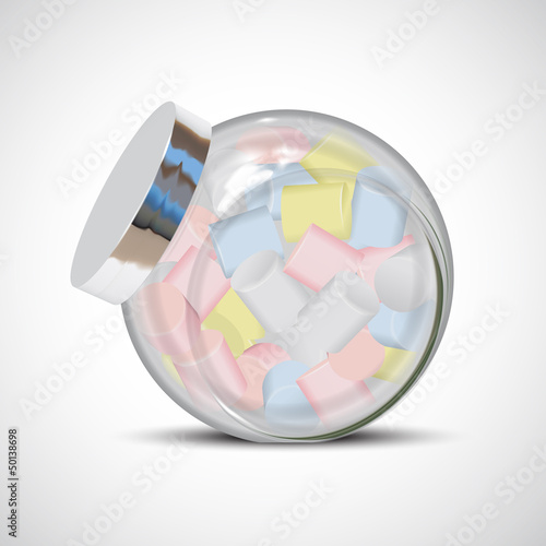 candy marshmallow bottle