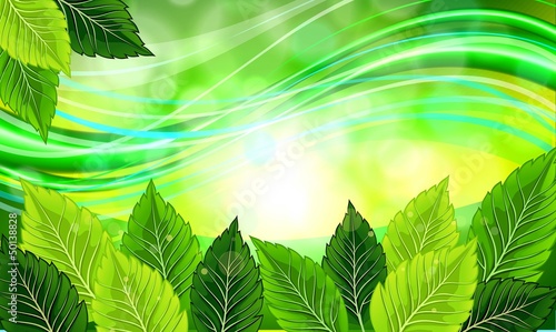 Spring green background