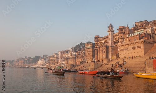 Holy city of Varanasi, India © javarman