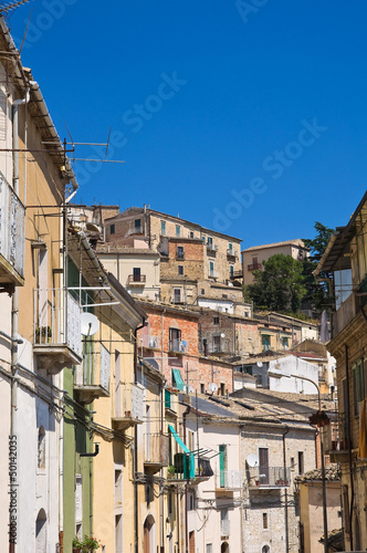 Panoramic view of Sant'Agata di Puglia. Puglia. Italy.