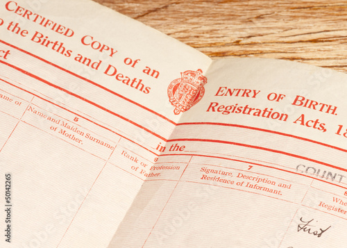 British birth certificate