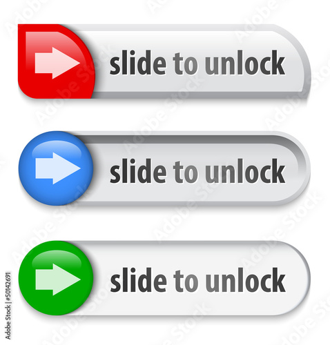Slider interface elements with arrow sign