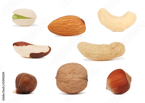 Nuts set (isolated)