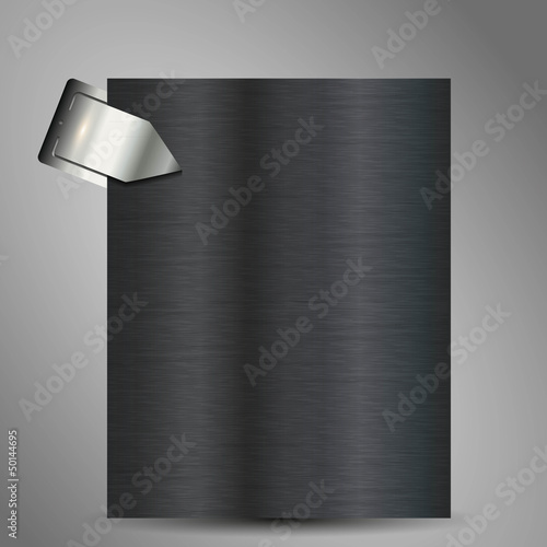 metallic sheet with clasp