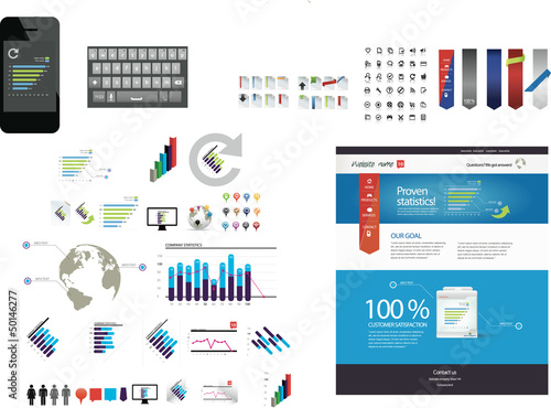 Web and smartphone graphic kit