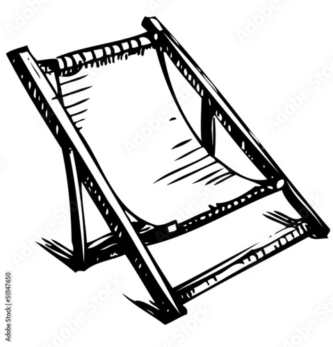 Wooden collapsible chaise lounge for rest