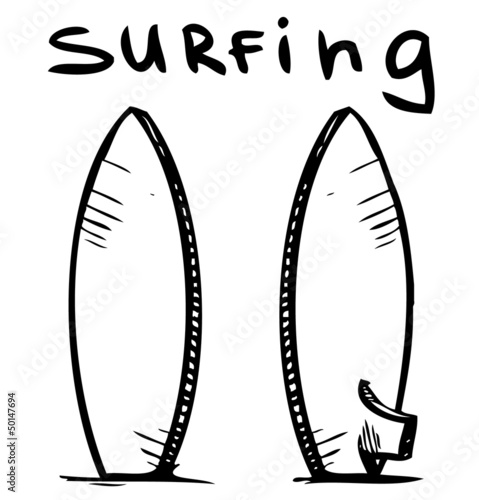 Surfing board