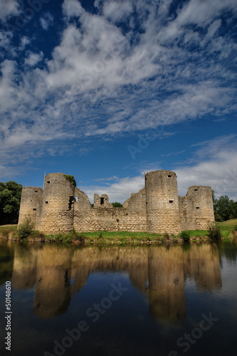 old castle ruin on a summer day