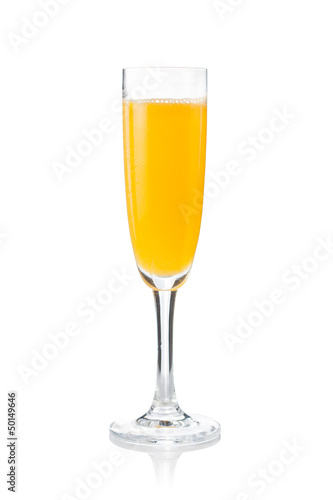 Mimosa cocktail prepared in the traditional way