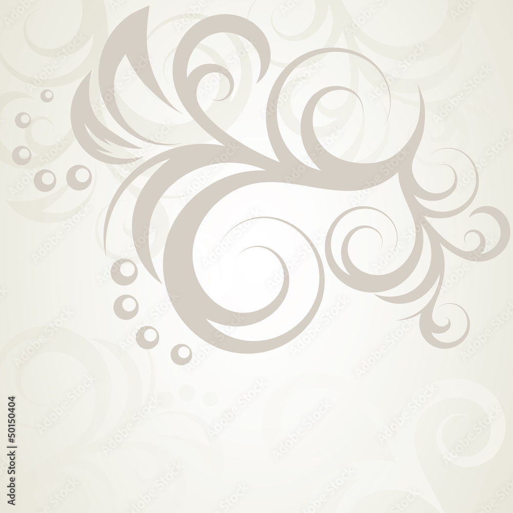 Greeting wedding card with floral elements Greeting wedding card with floral elements