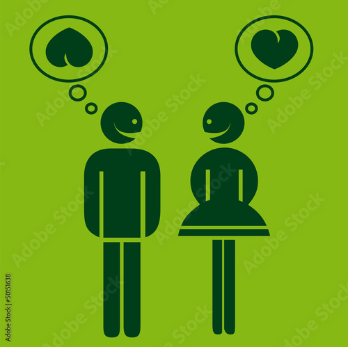 icône, personnage, sexe, amour, sentiment, pensée,