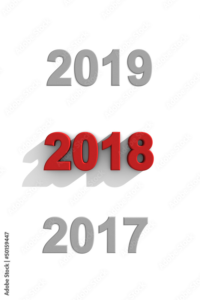2018 New Year date sequence 2018 New Year date sequence