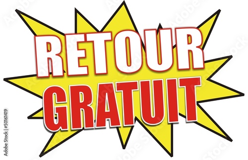 étiquette retour gratuit