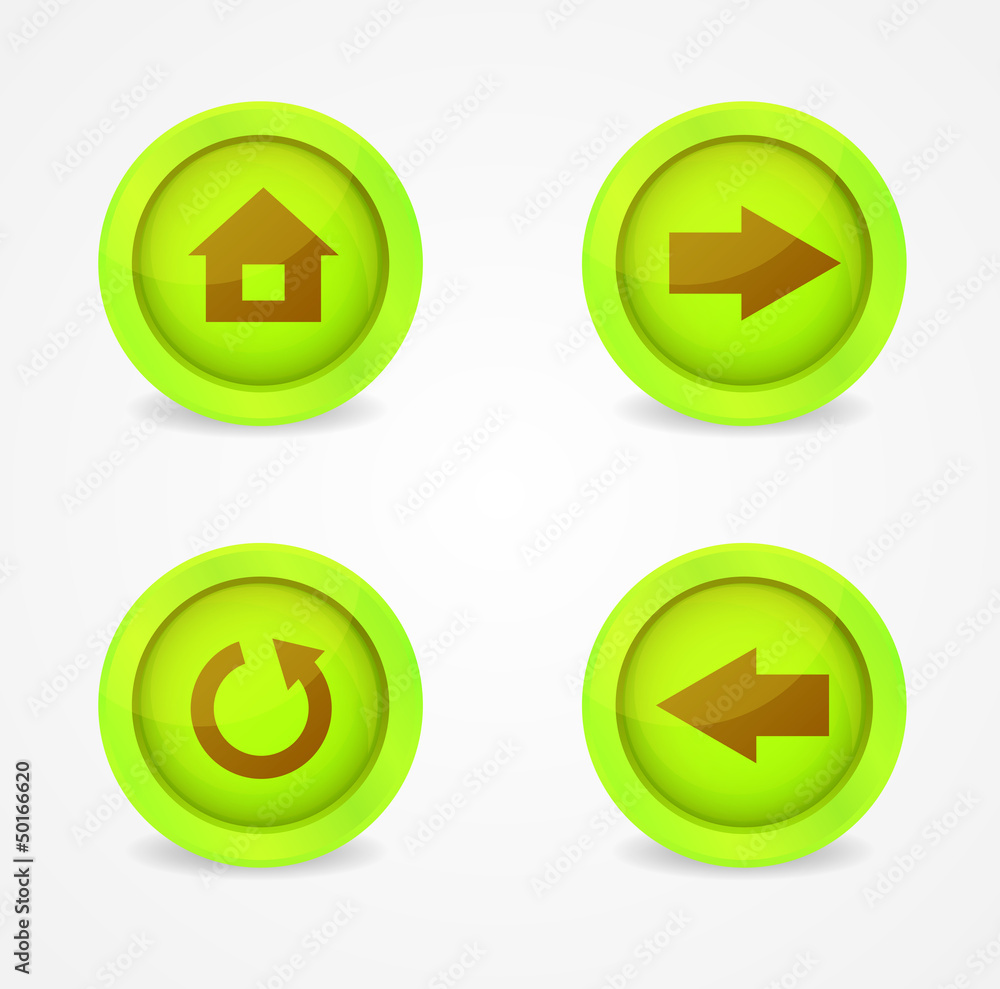 Set of glossy icons Set of glossy icons
