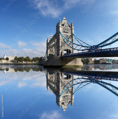 Famous Tower Bridge in London  England