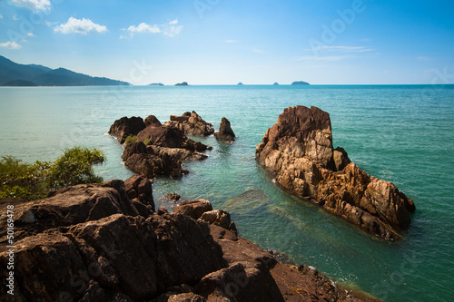 Reefs on the seacoast of Thailand
