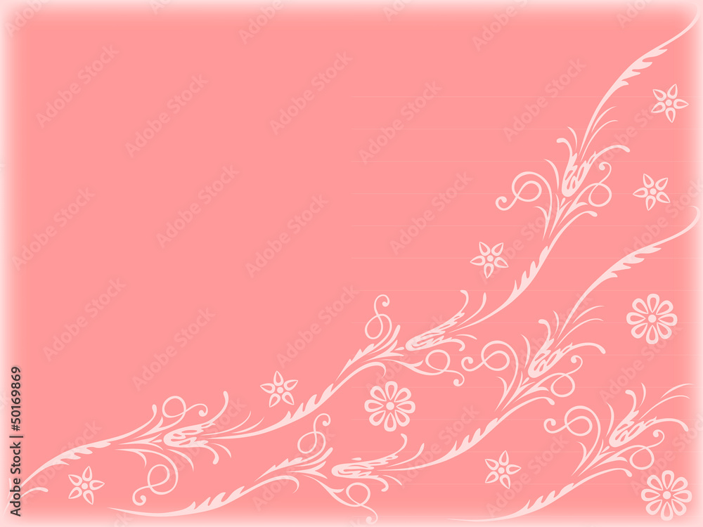 Background swirling decorative floral and plants elements Background swirling decorative floral and plants elements