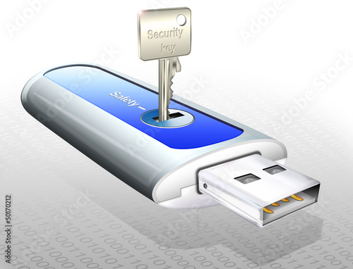 USB Flash Stick - mit security key