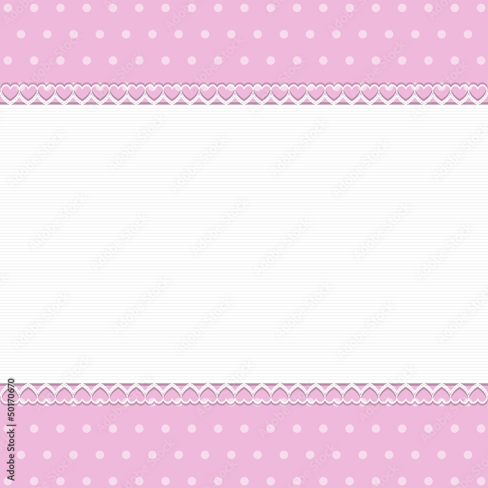 Pink Background with lace - Place your text