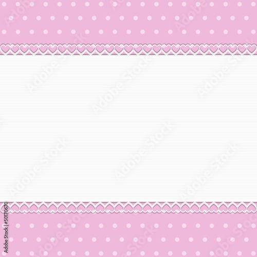 Pink Background with lace - Place your text